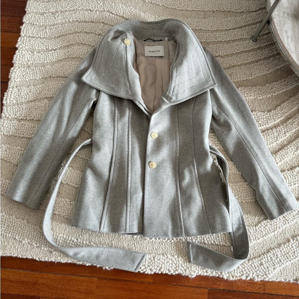 Aritzia Babaton Grey Coat